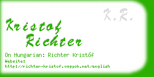 kristof richter business card
